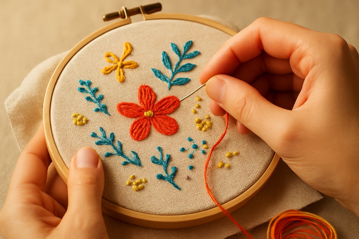 Técnicas fundamentales y estilos de bordado a mano
