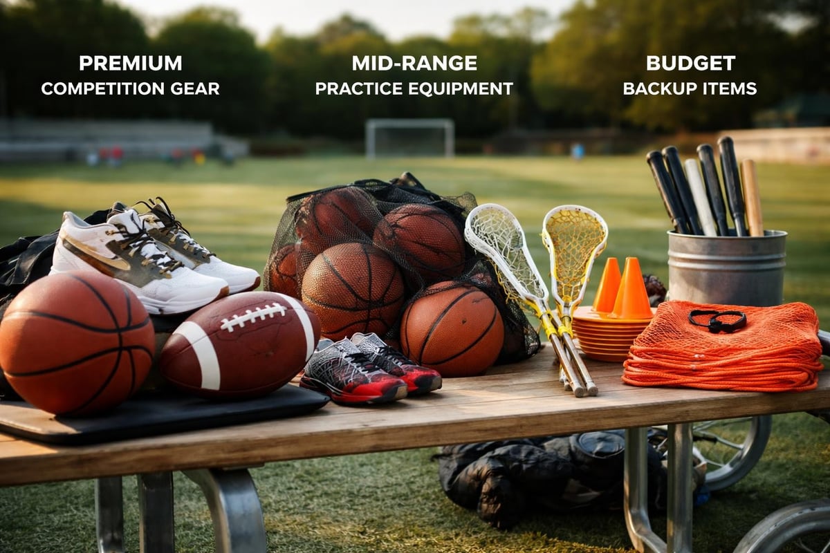 Athletic equipment quality tiers