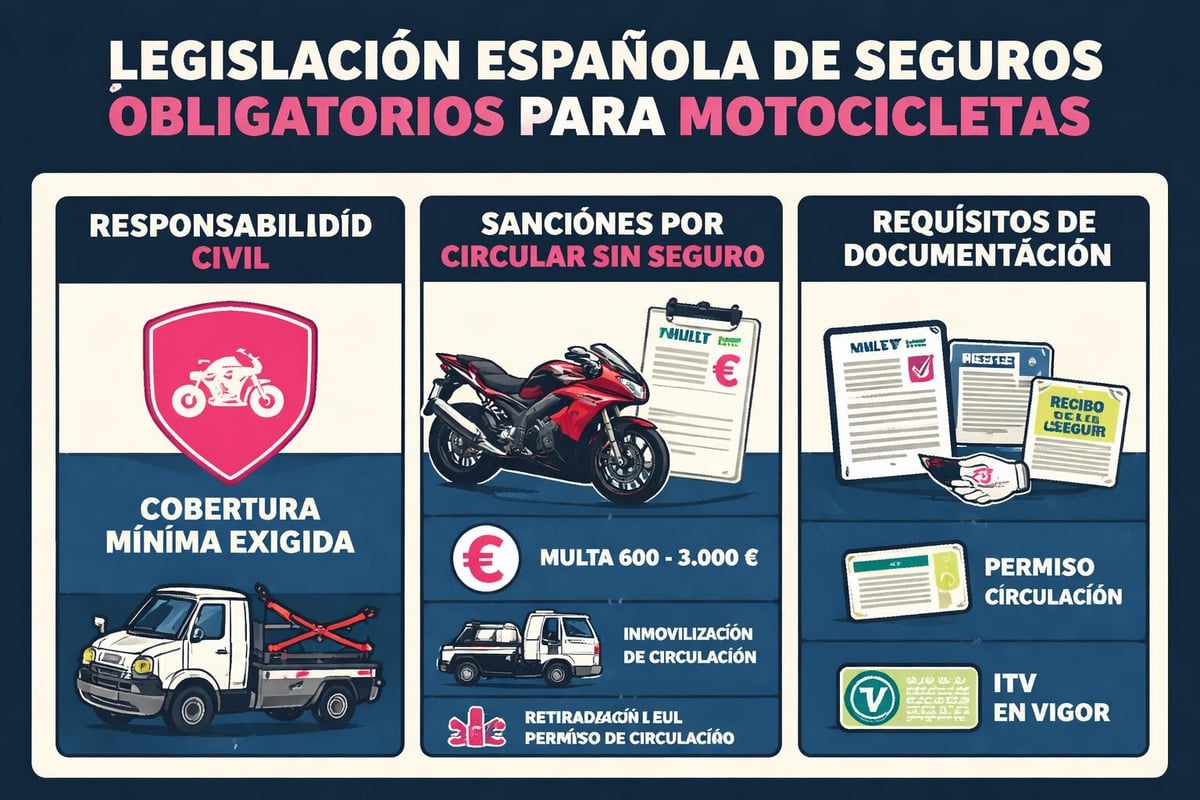Seguro para Mi Moto: Guía Completa 2026 1 Marco legal de seguros de moto