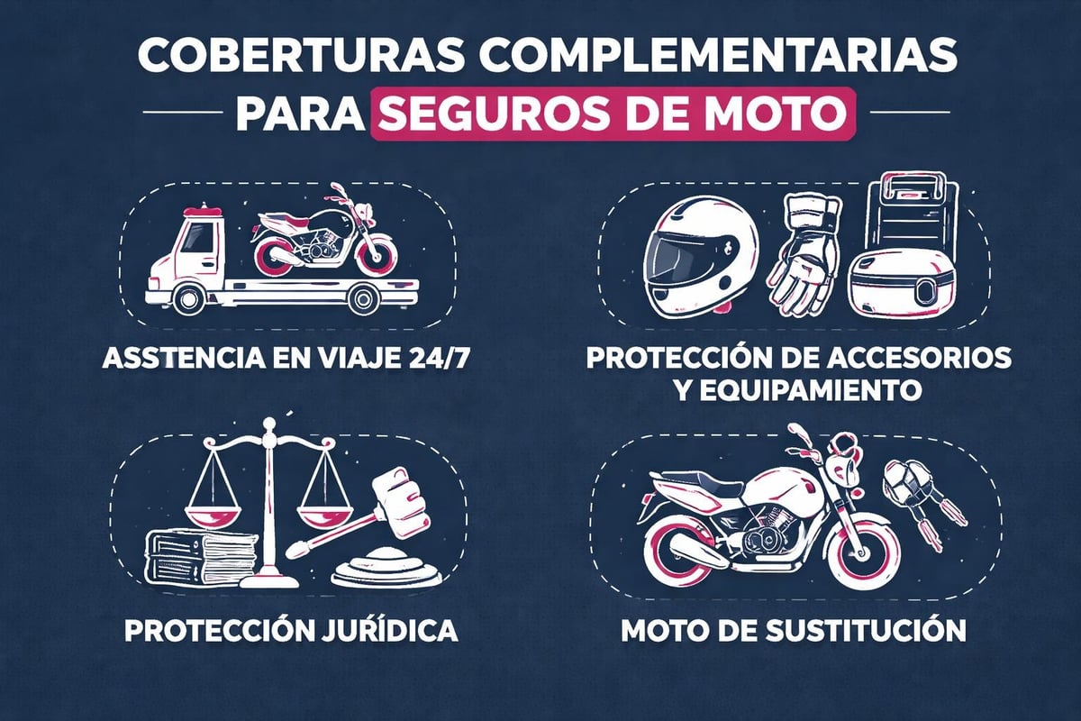Seguro para Mi Moto: Guía Completa 2026 2 Coberturas adicionales de seguro