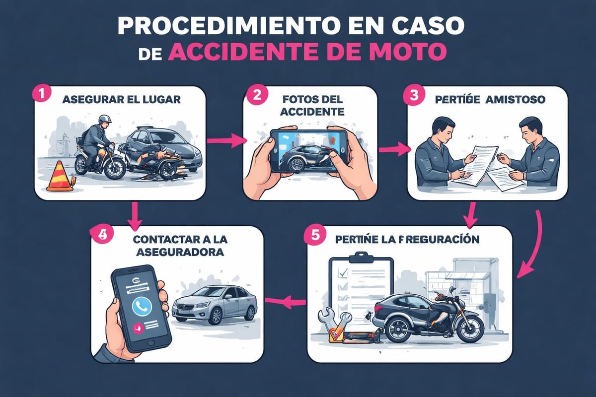 Seguro para Mi Moto: Guía Completa 2026 4 Proceso de siniestro