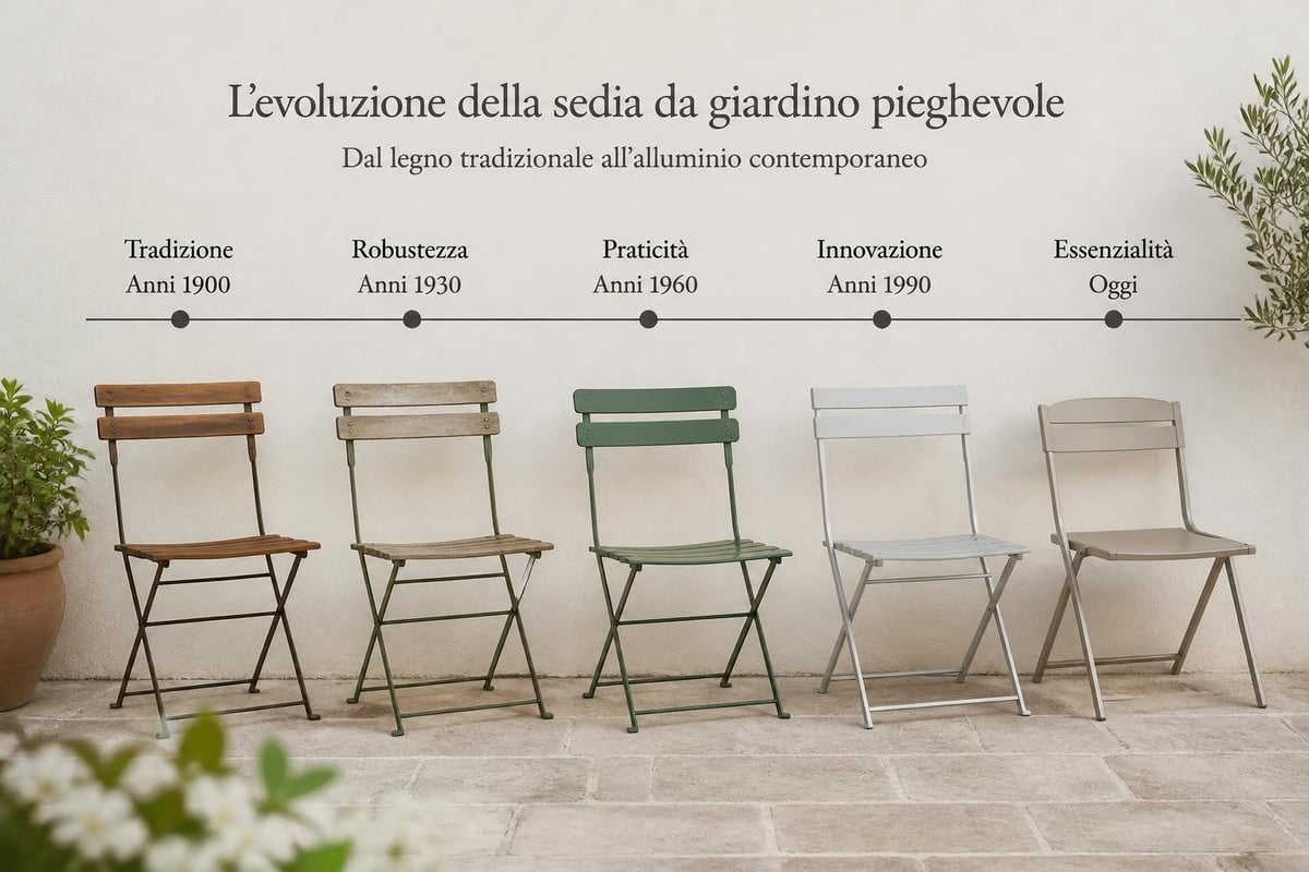 Evoluzione design sedie pieghevoli