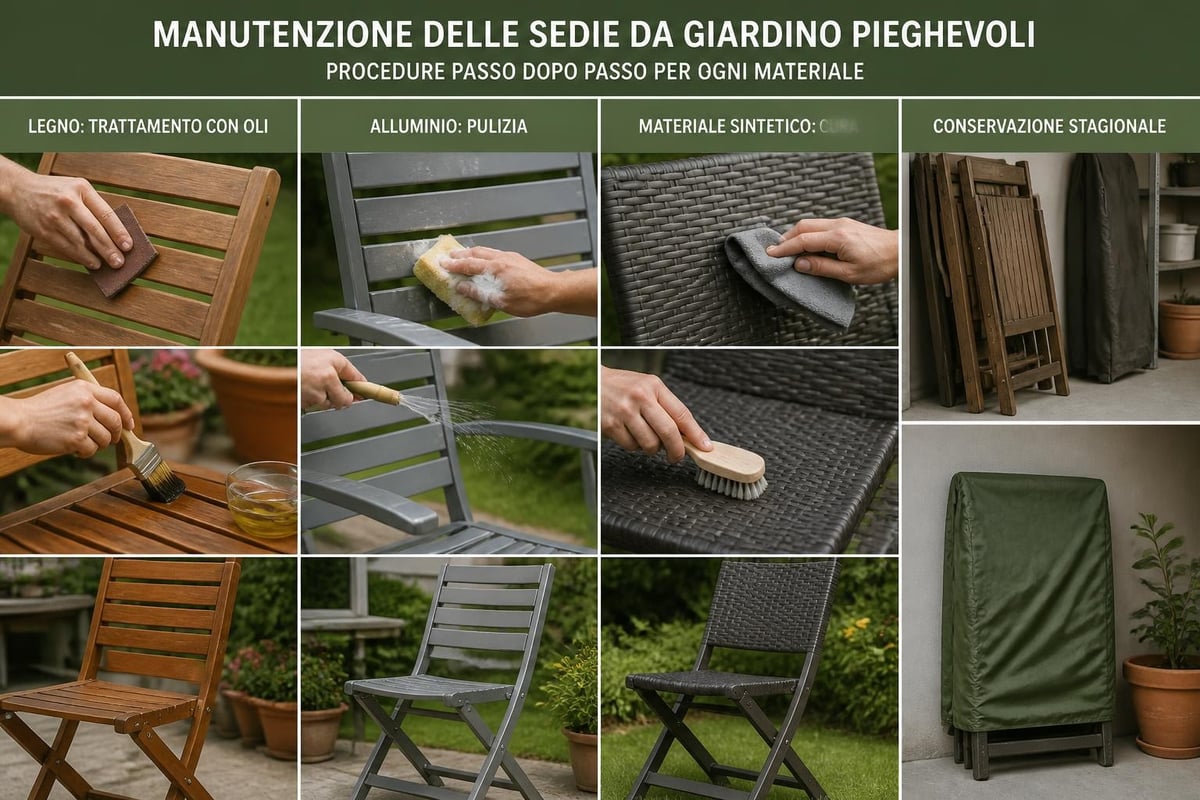 Procedure manutenzione sedie giardino