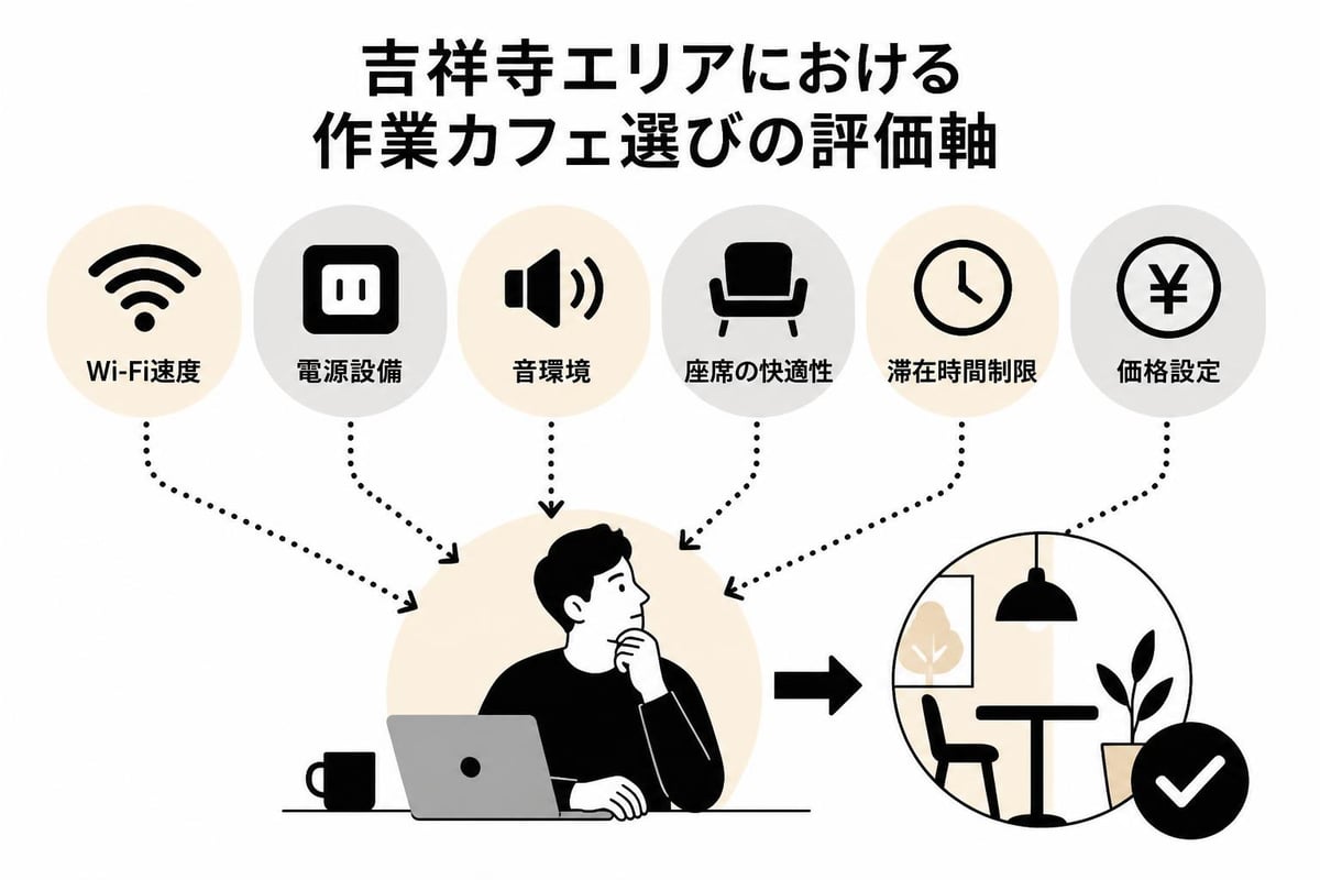 作業カフェの選択基準