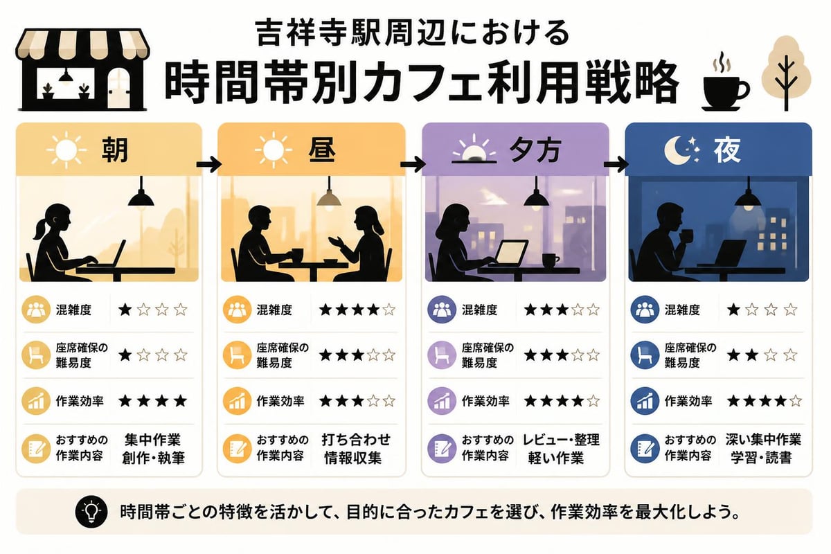 時間帯別カフェ活用