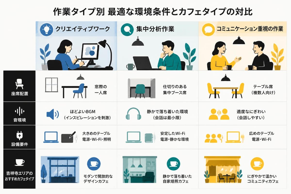 作業内容別環境選択