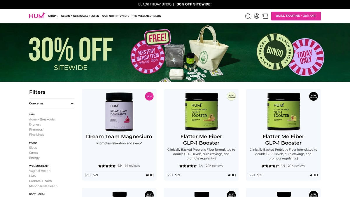 Top 7 Collagen Supplements for Skin to Try in 2025 - HUM Nutrition Collagen Love Capsules