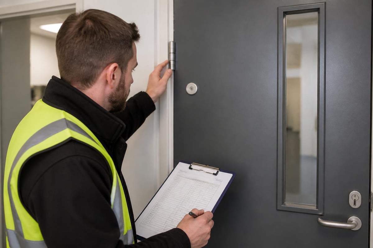 Fire door inspection process