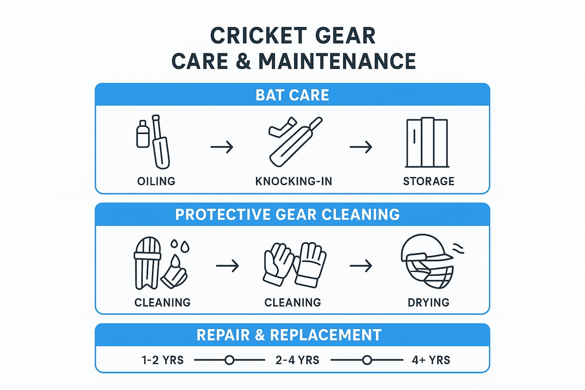 Care, Maintenance, and Longevity of Cricket Gear
