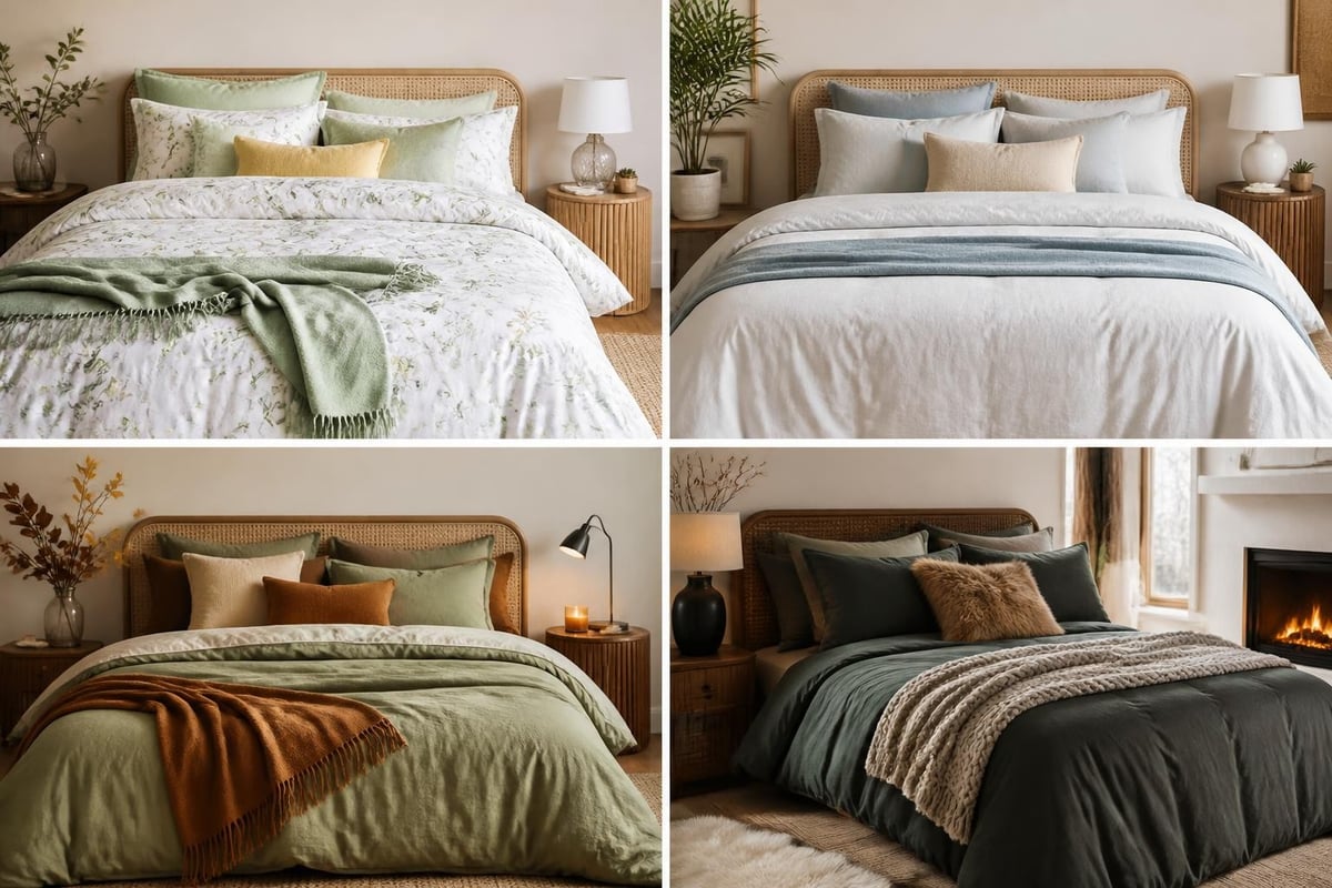 Seasonal duvet styling