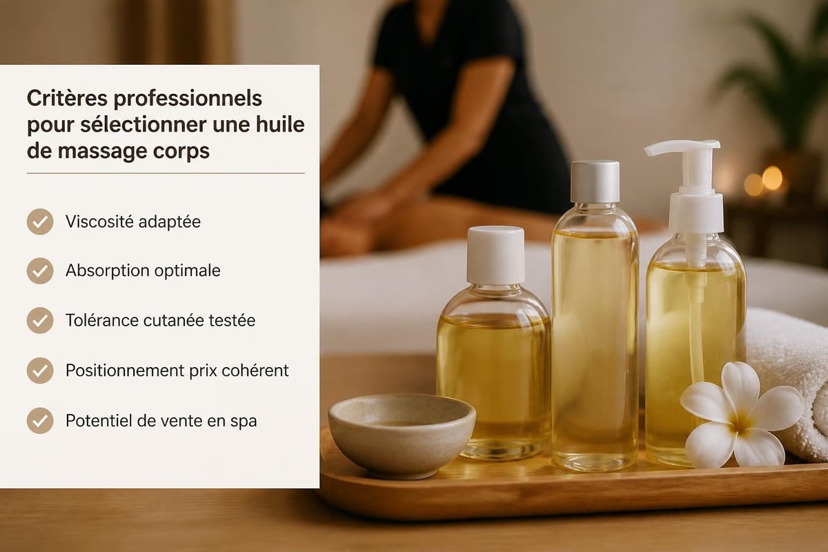 Comparaison huiles massage