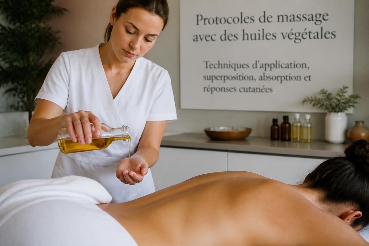 Protocoles massage huiles végétales