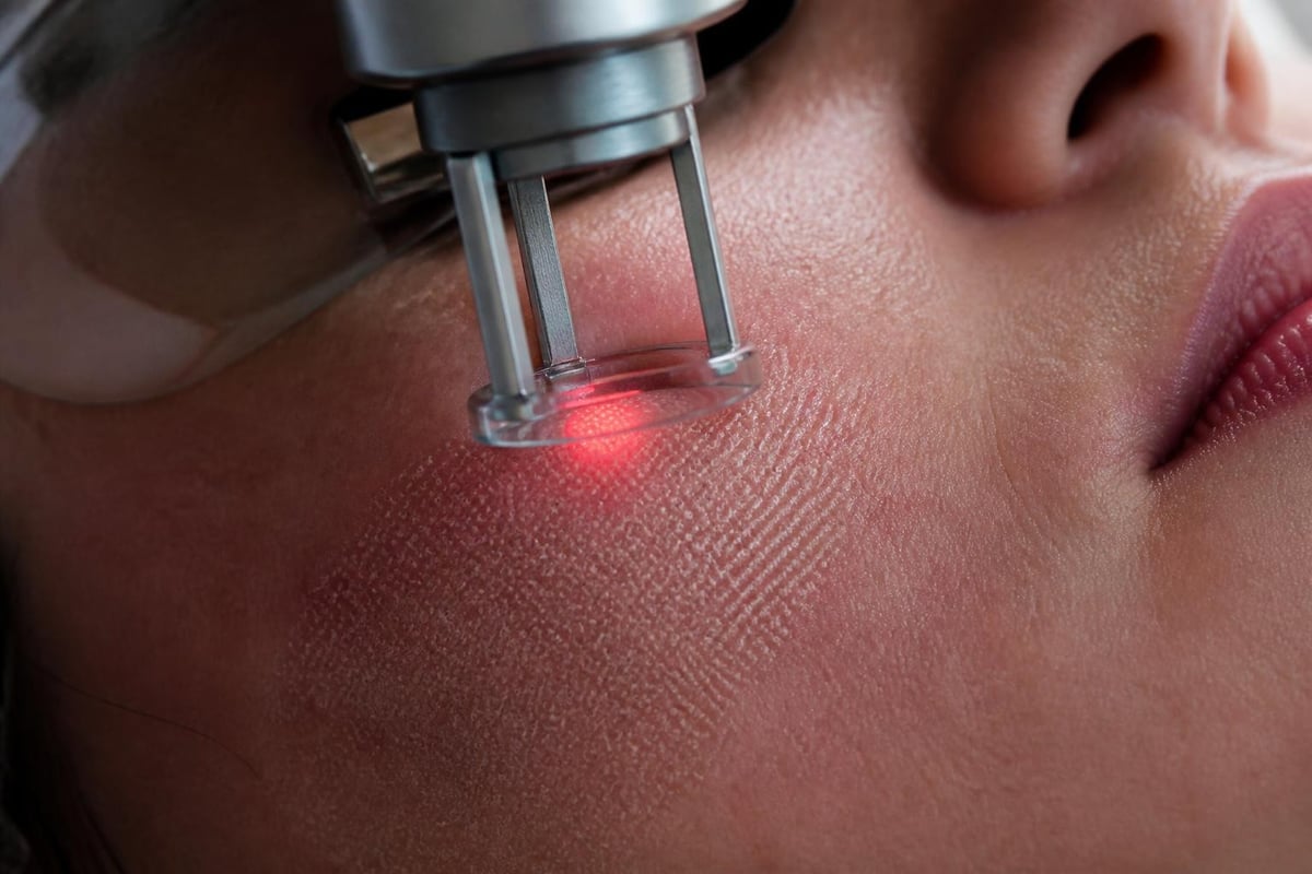 Tetra Cool Peel laser energy penetration
