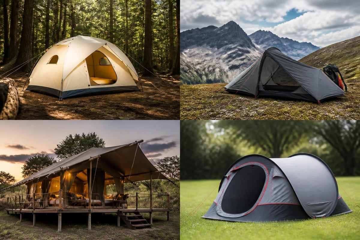 Tent types comparison