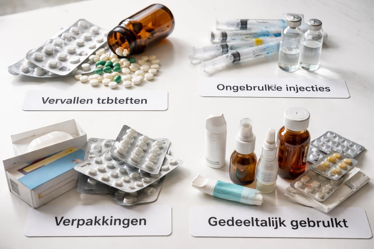 Medicijnafval categorieën