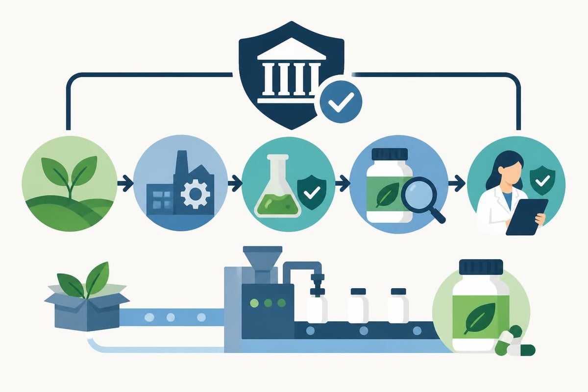 Regulatory compliance framework for supplements
