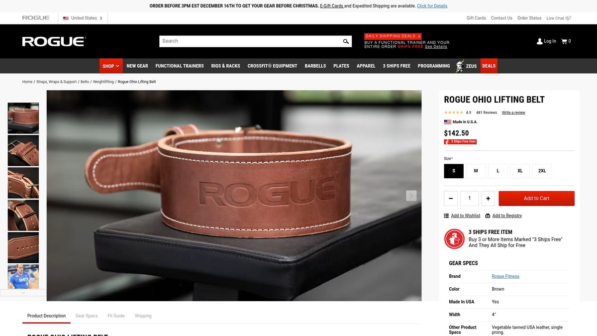 7 Must-Read Weight Lifting Belt Reviews for 2026 - Rogue Fitness Ohio Lifting Belt