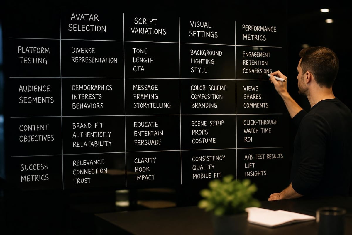 AI talking video testing framework