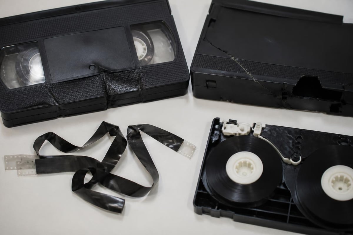 Common VHS tape failure points