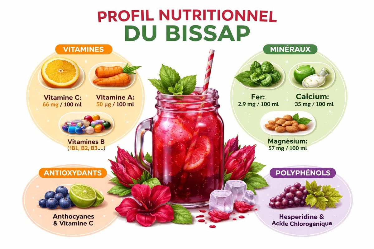 Composition nutritionnelle du bissap