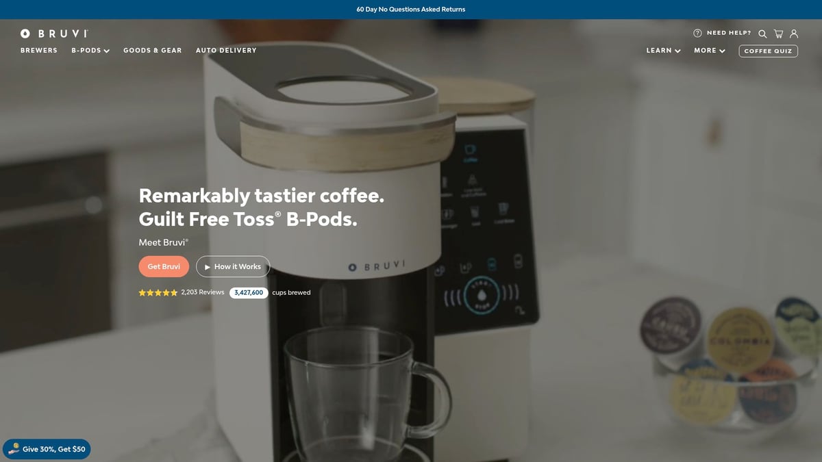 9 Amazing Personal Coffee Maker Picks for 2026 - Bruvi BV-01 Single Serve Coffee System