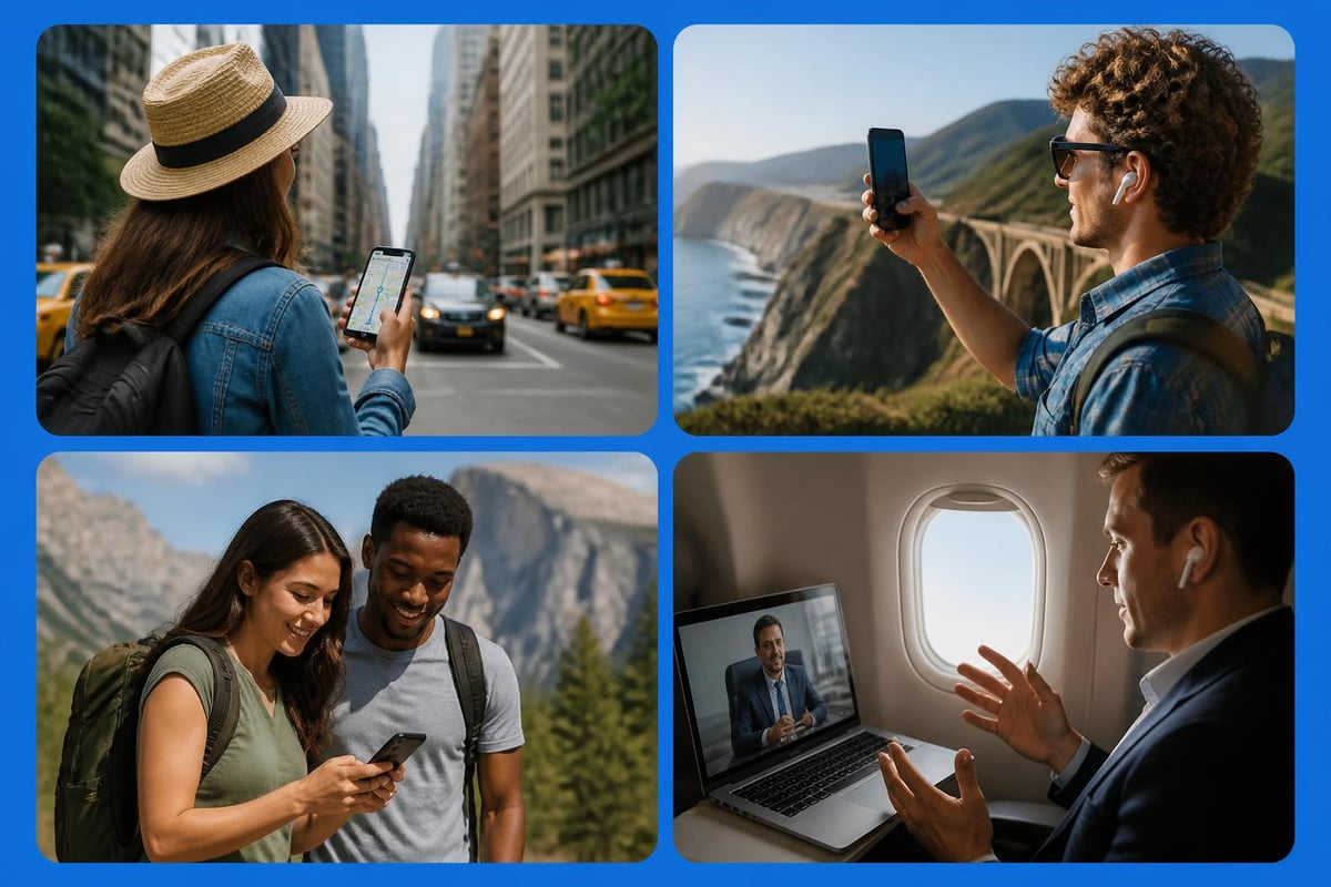 USA travel data usage scenarios