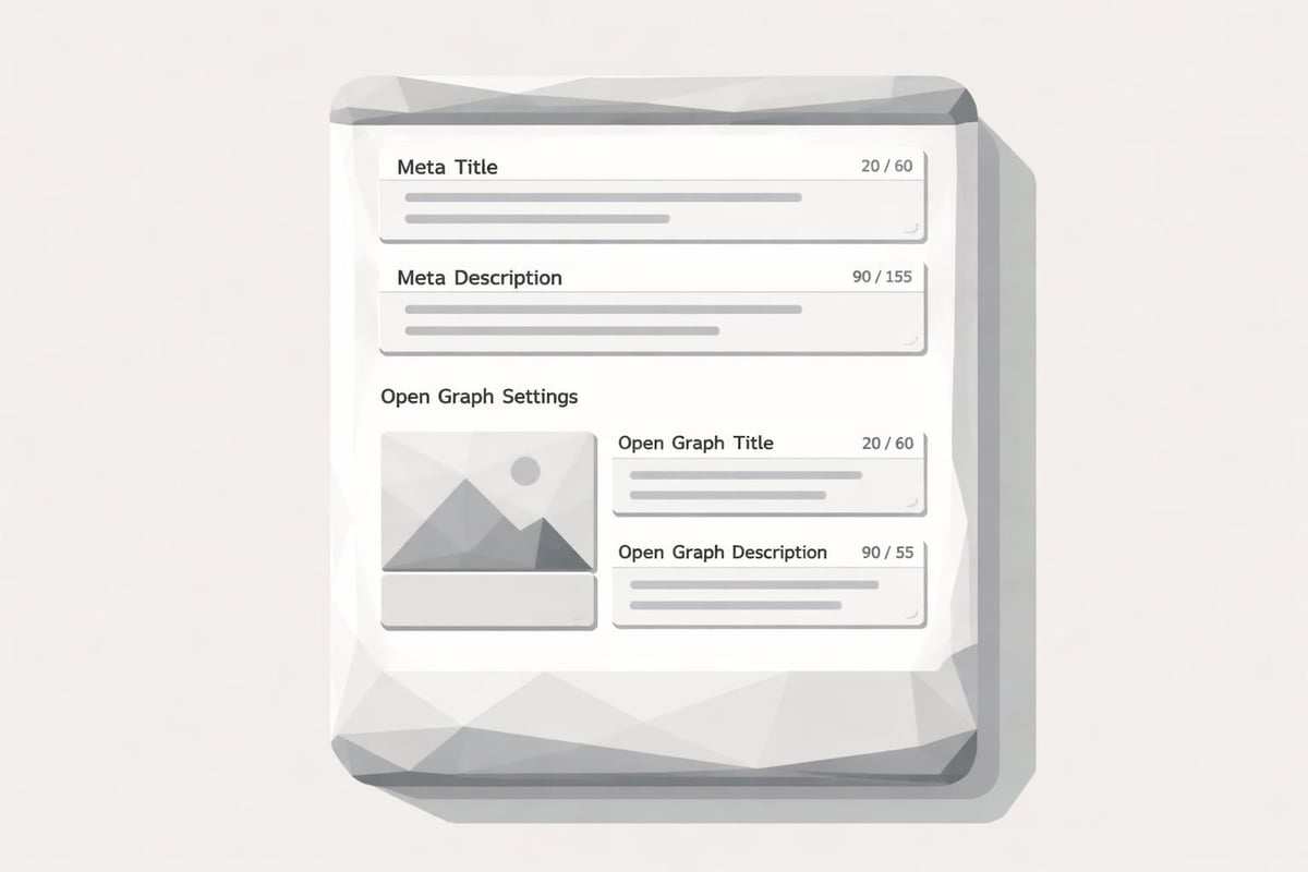 Webflow metadata configuration interface