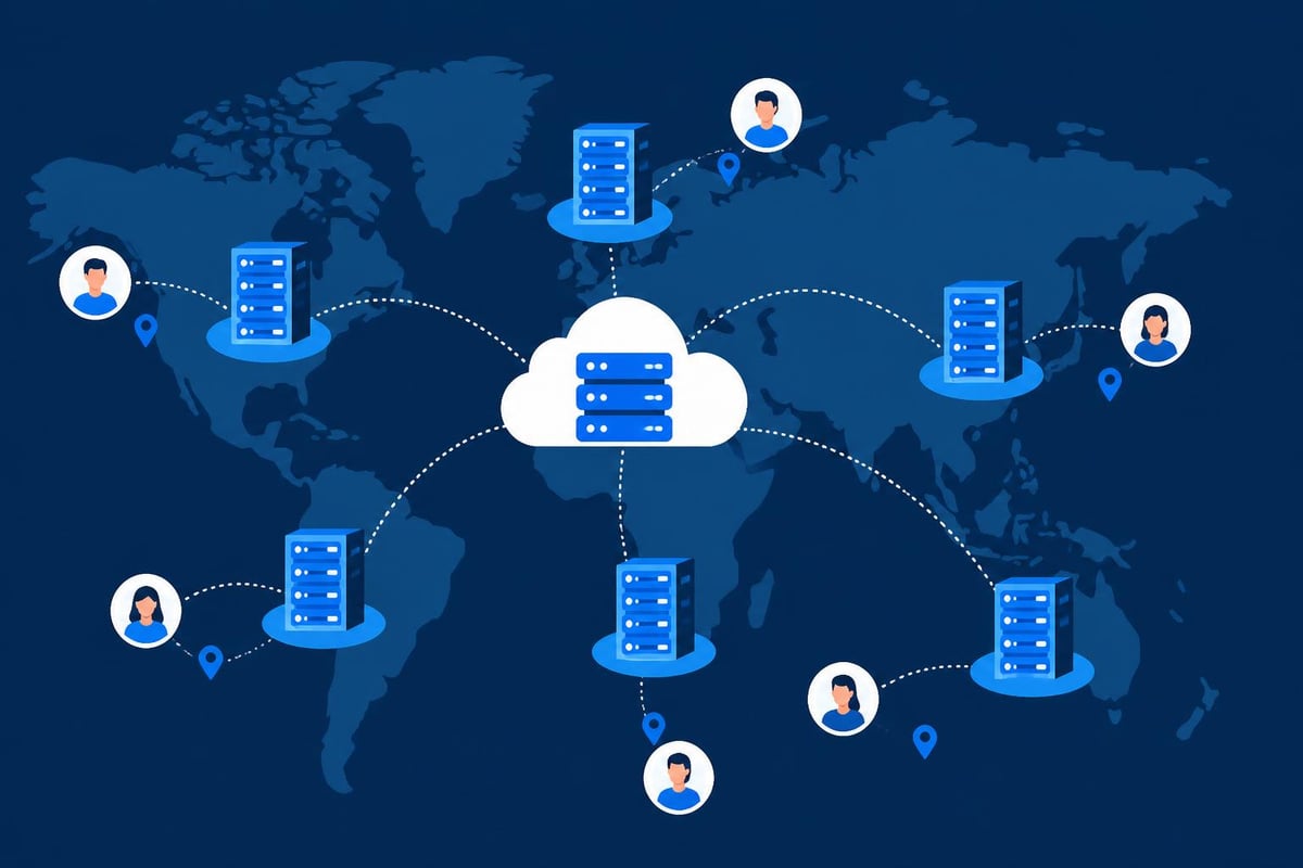 Cloudflare CDN distribution network serving WordPress content