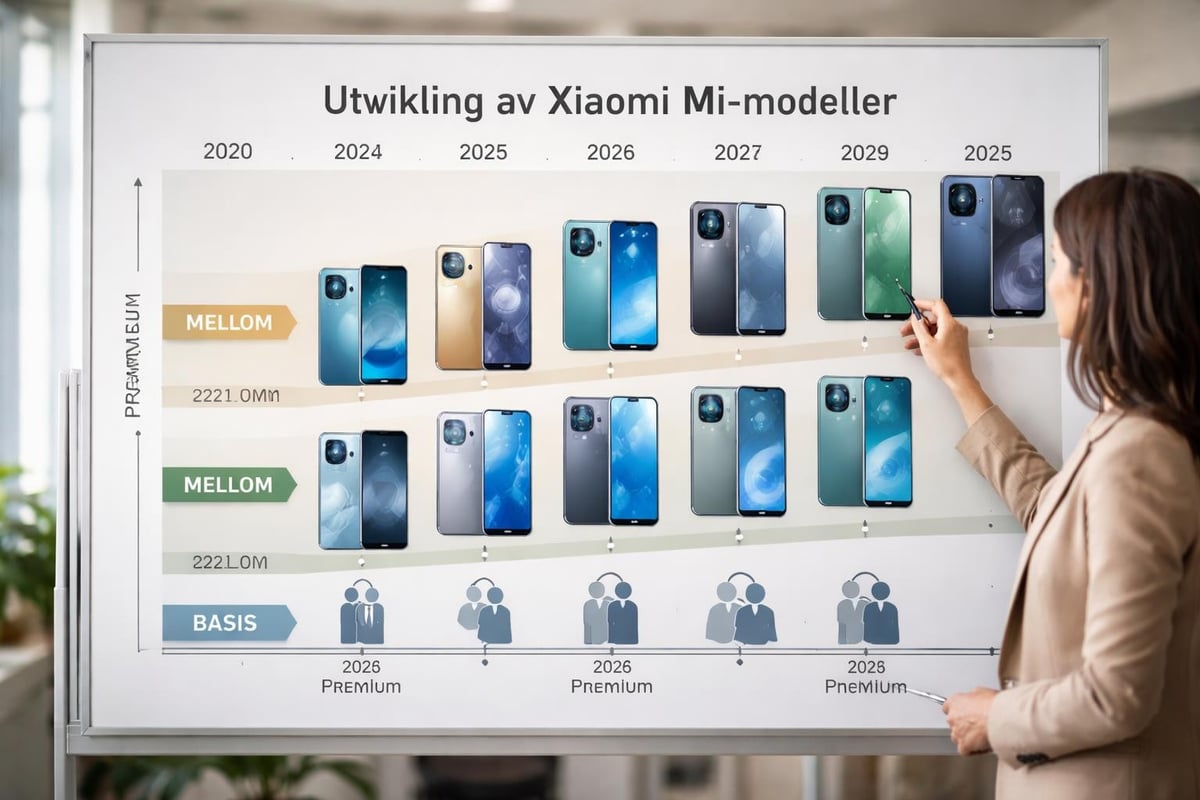 Xiaomi Mi modellsammenligning