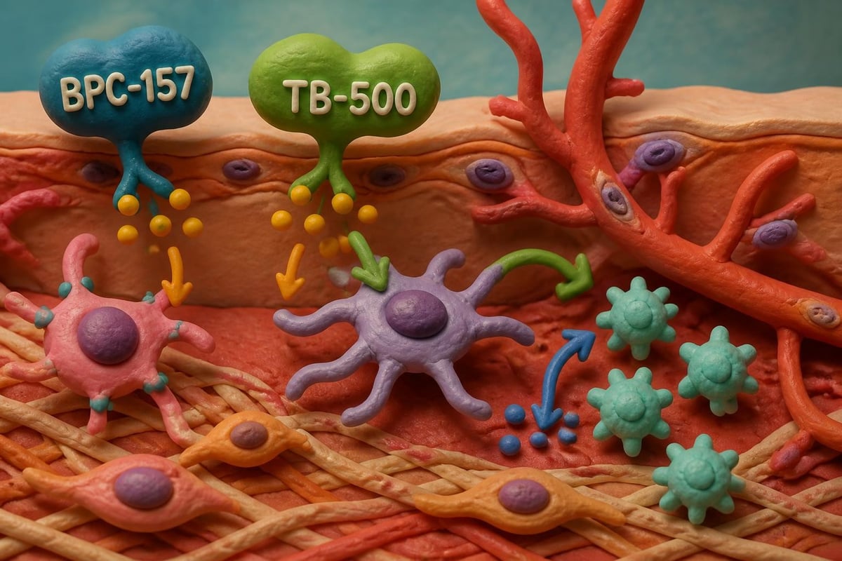 Tissue repair peptide mechanisms