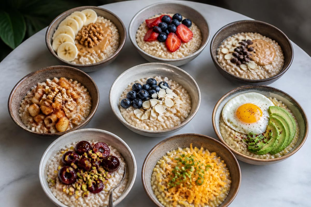 Oatmeal topping combinations