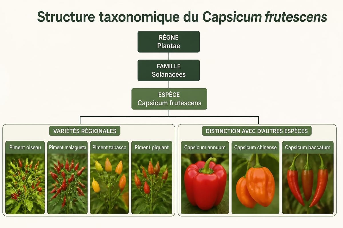 Classification botanique du piment oiseau
