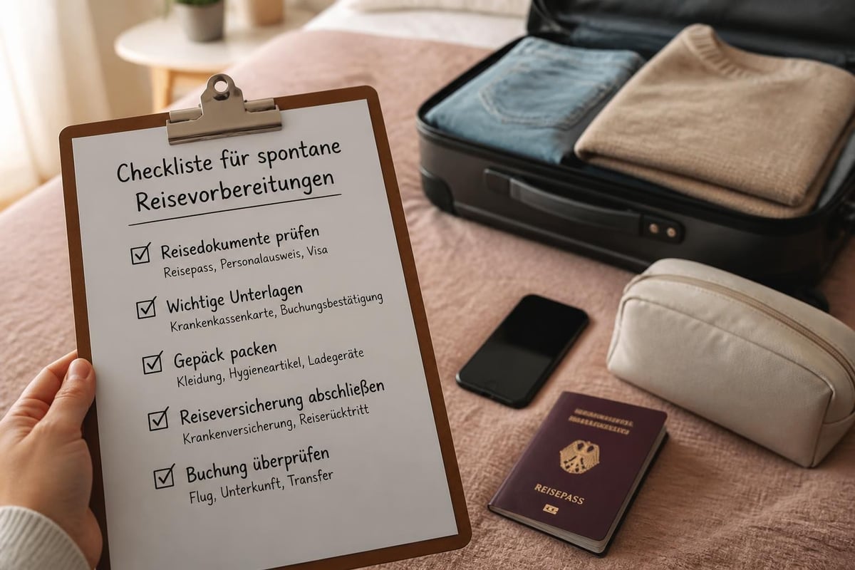 Last Minute Checkliste