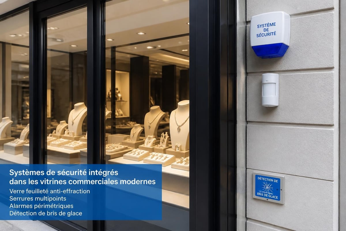 Dispositifs de sécurité pour vitrines