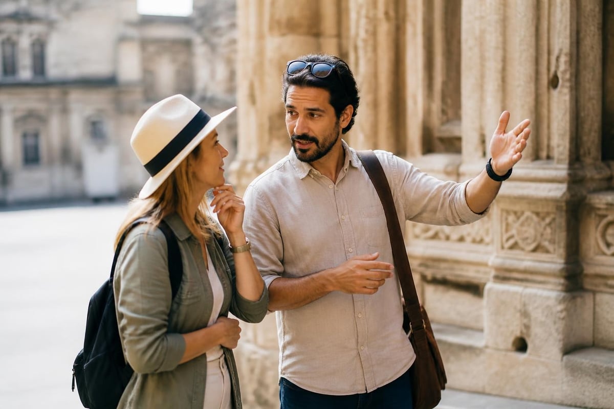 Guided tour interaction dynamics