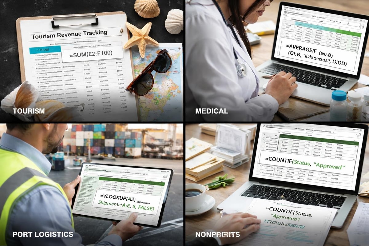 Excel applications across Galveston industries