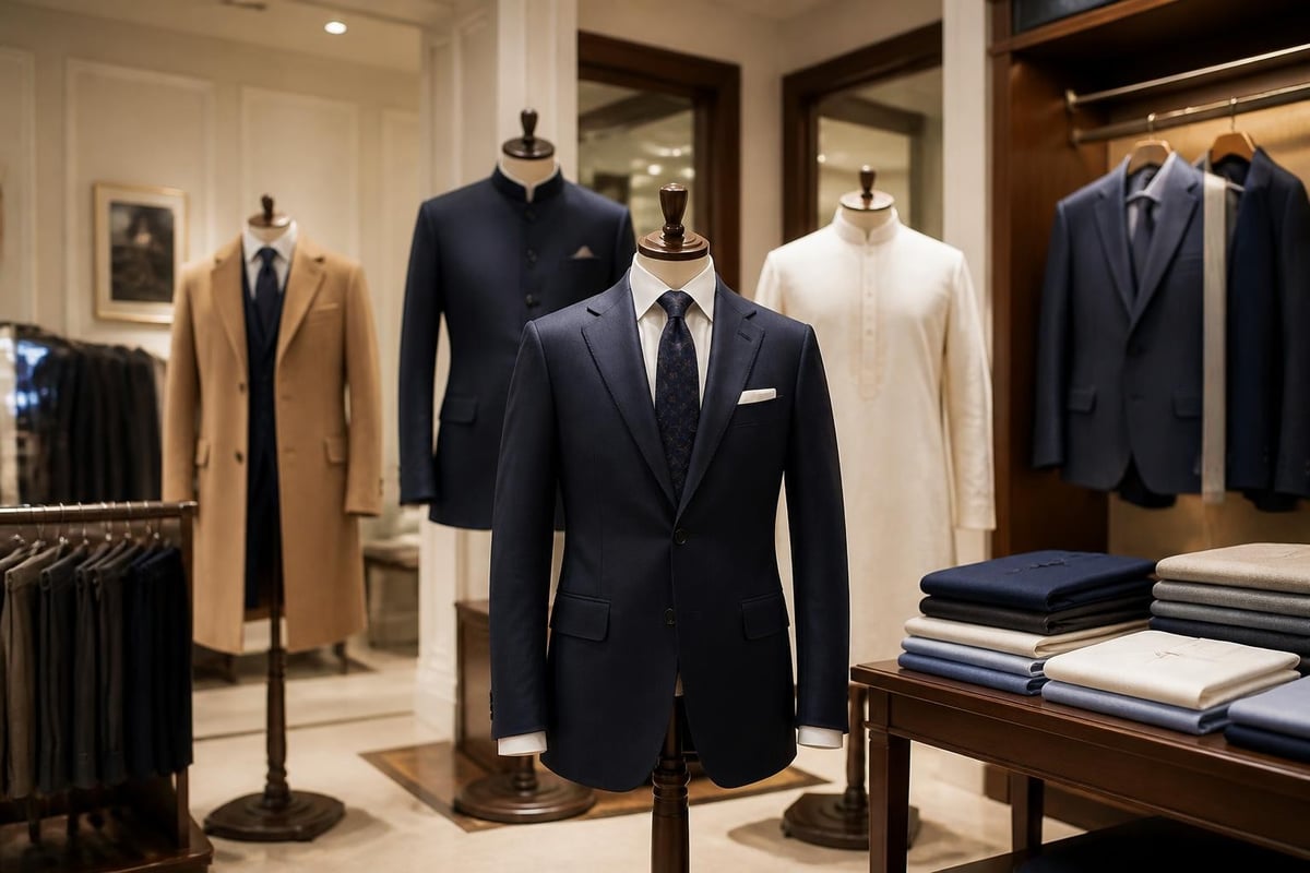 Range of custom tailored garments