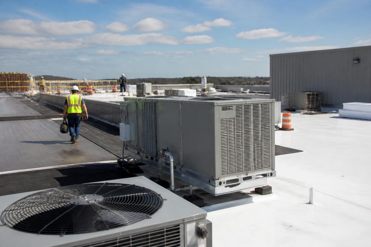 Industrial roof replacement constraints