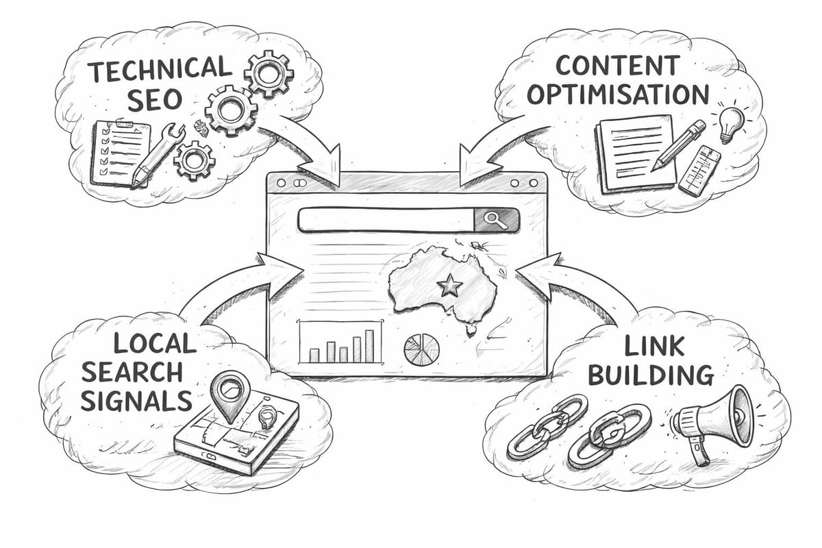 SEO strategy components