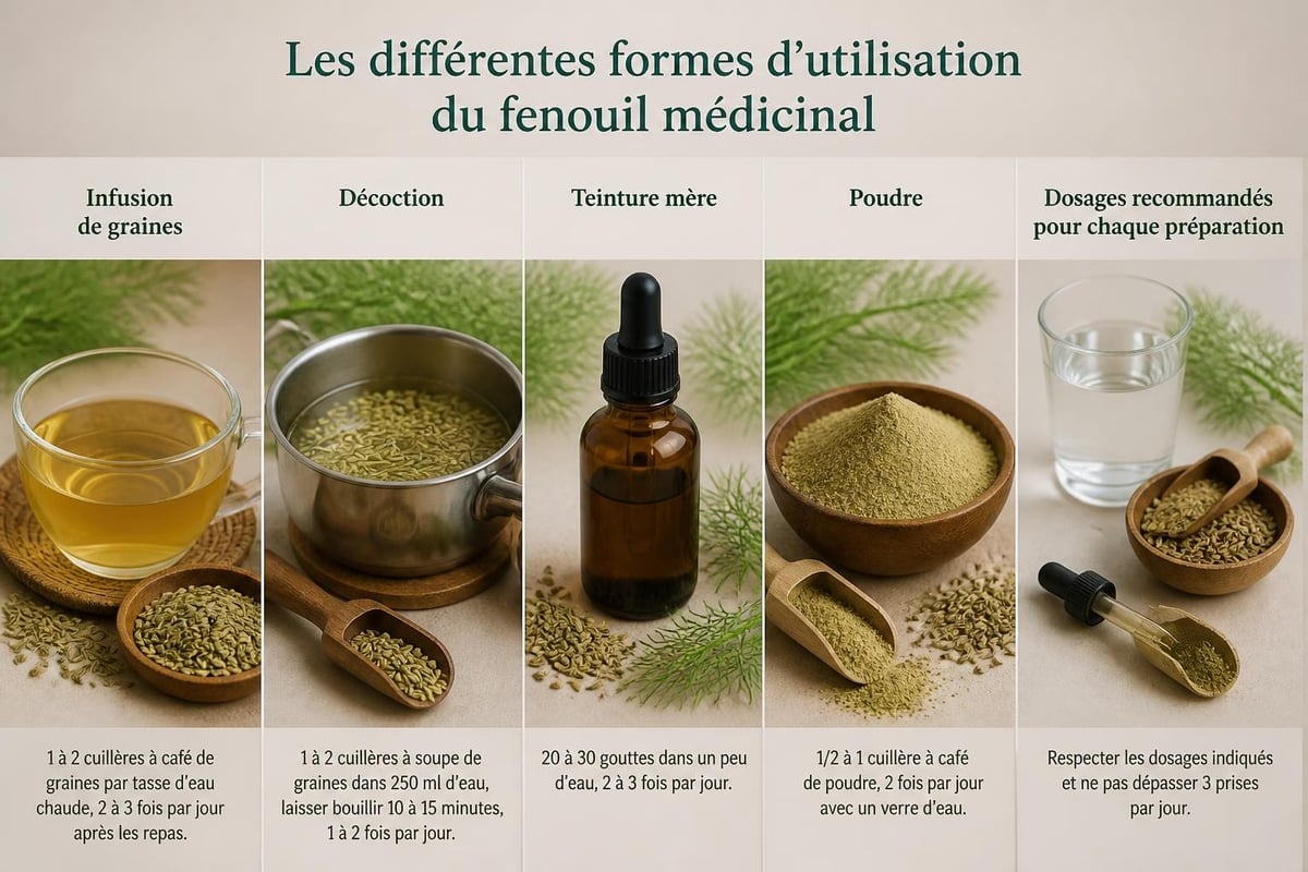 Préparations à base de fenouil