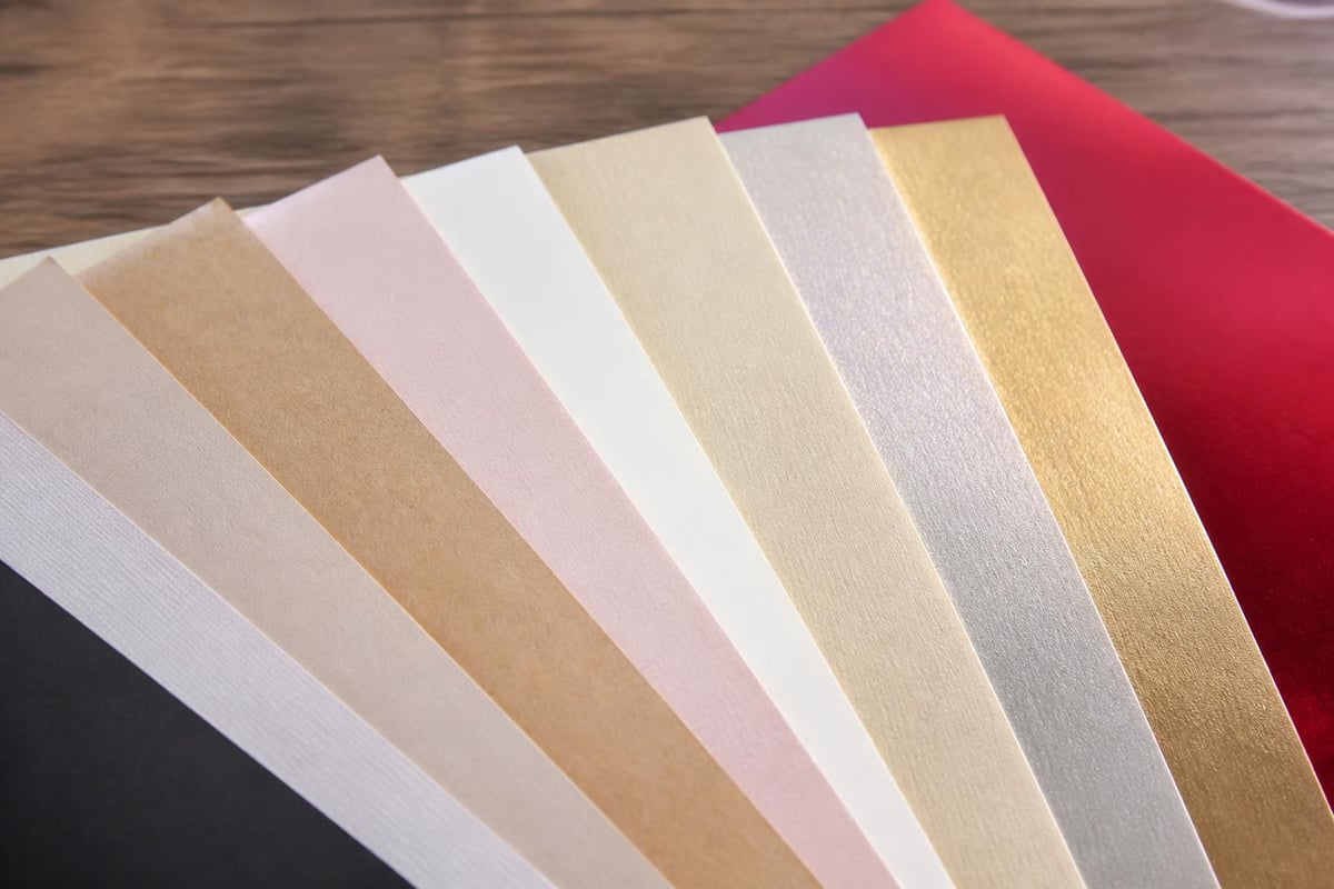 Greeting card material comparison