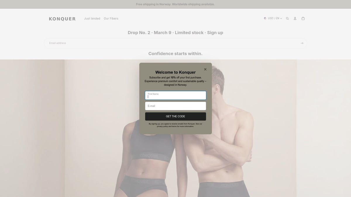 7 Best Breathable Underwear Picks for Everyday Comfort 2026 - Konquer AirGlide Boxer Brief – TENCEL™ Lyocell Blend (3-Pack) – $79.00