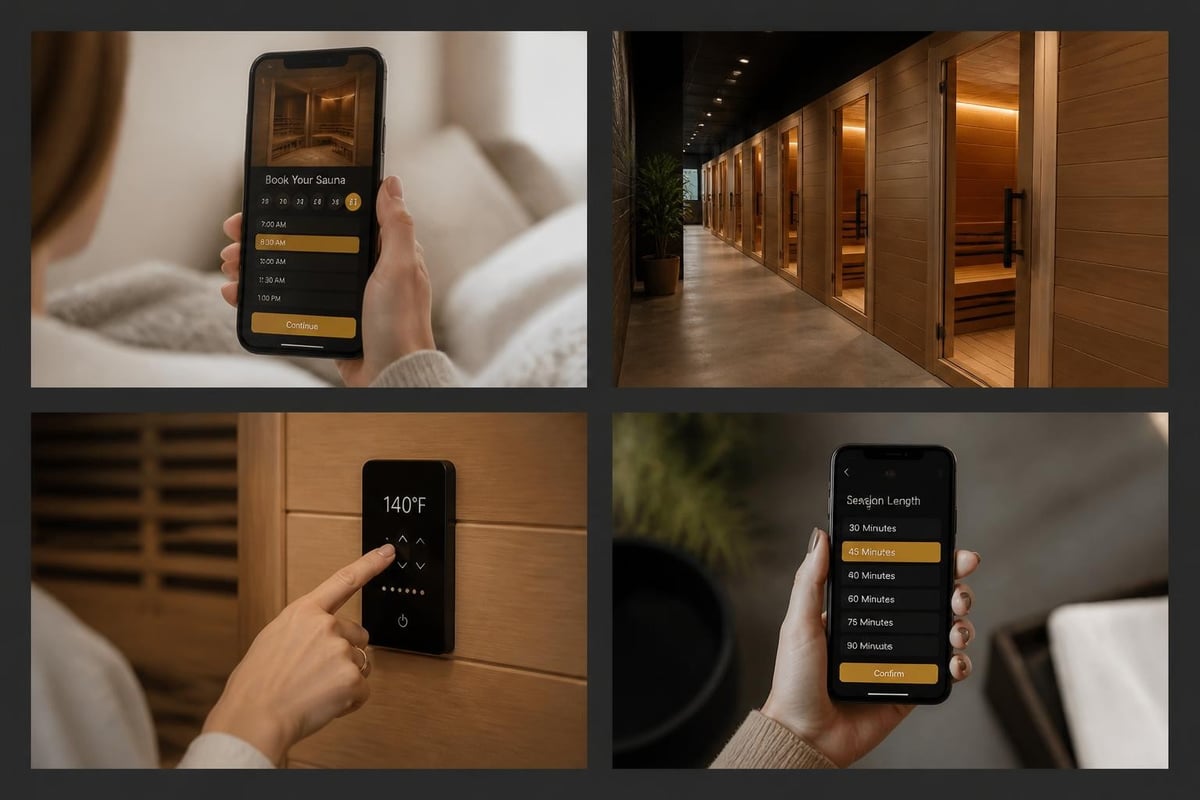 Infrared sauna studio experience