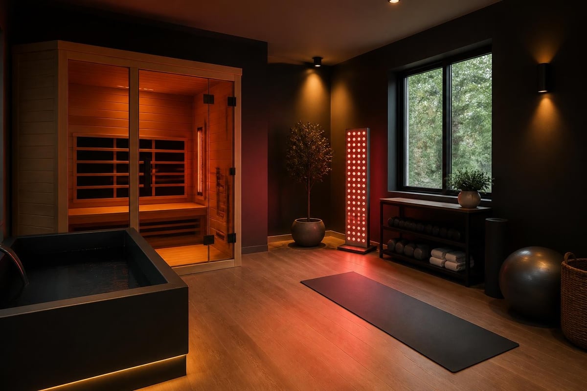 Integrated home wellness space