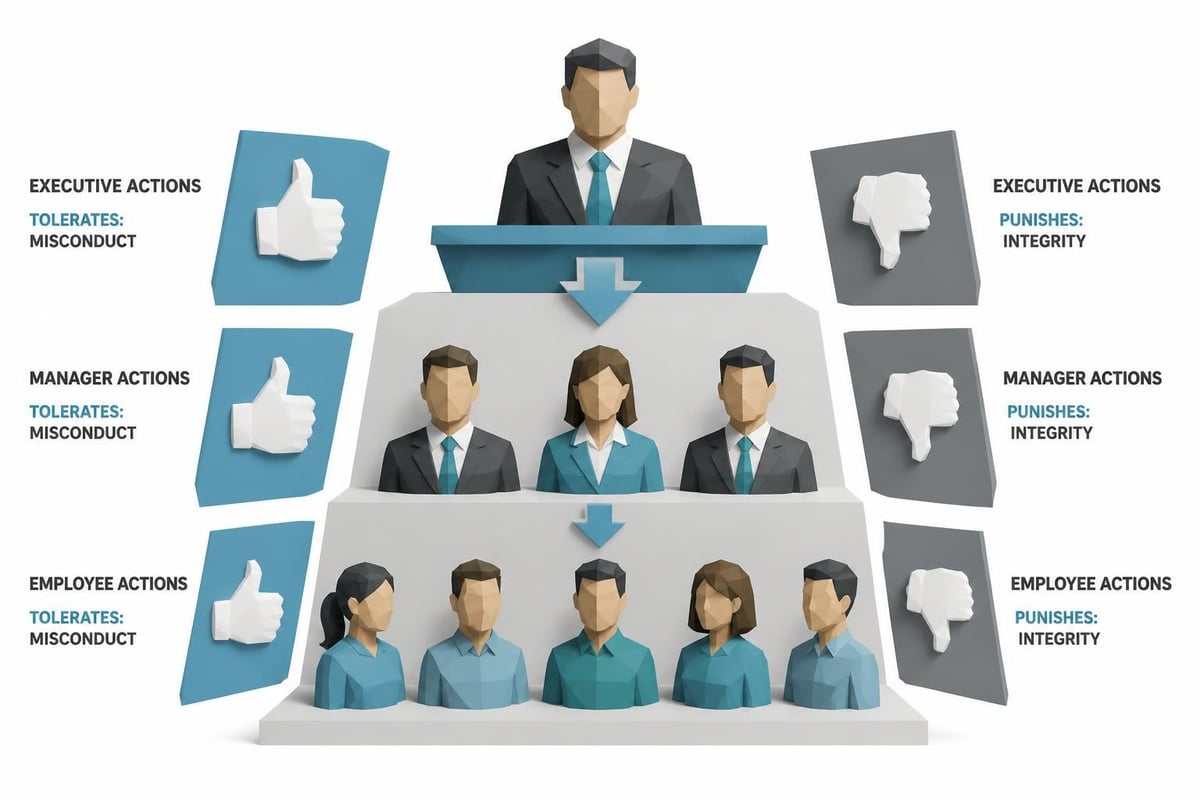 How executive tolerance patterns create accountability tiers