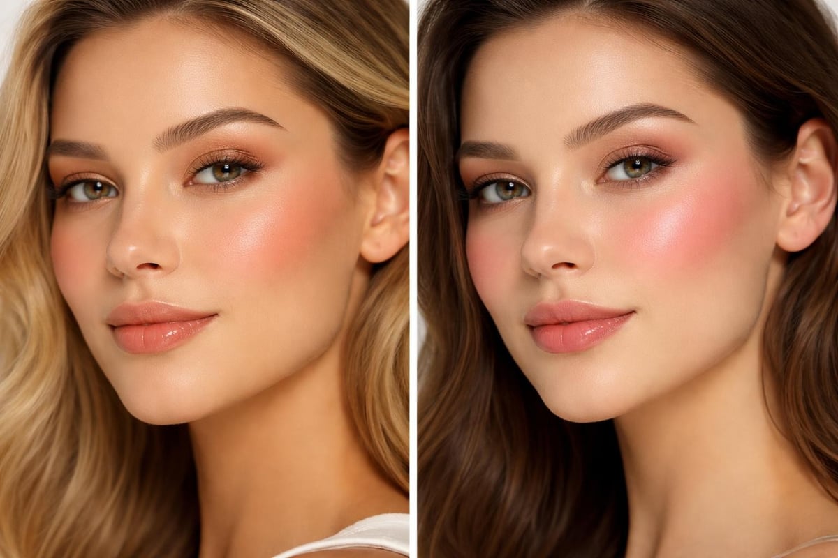 Natural makeup color theory
