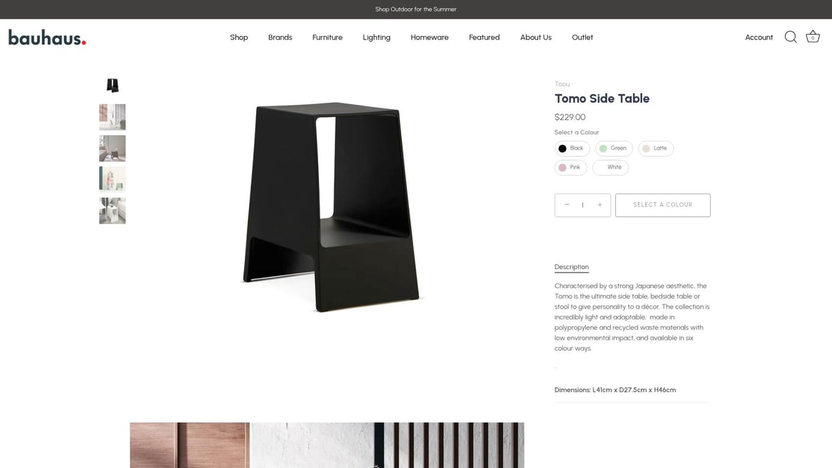 7 Contemporary Side Tables Elevating Modern Home Decor 2026 - Tomo Side Table by Bauhaus – Minimalist Versatility for Every Space