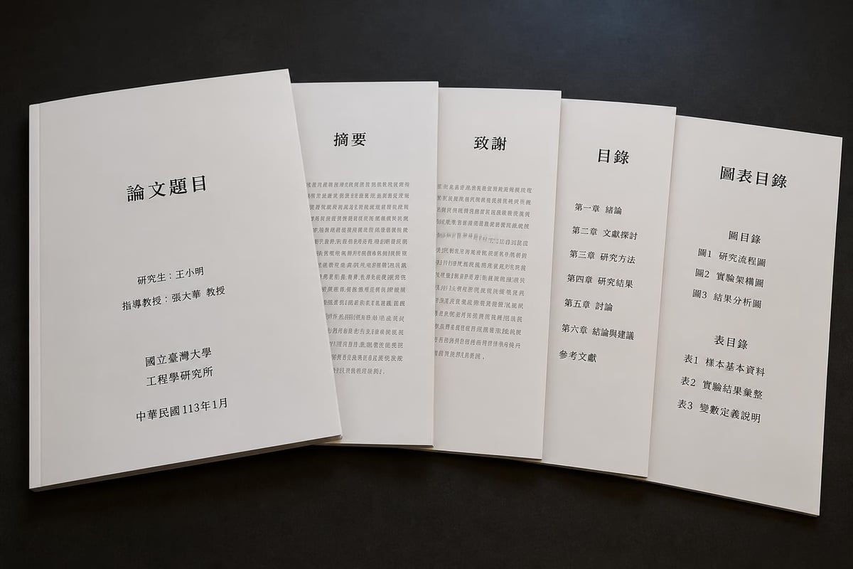 論文前置部分結構