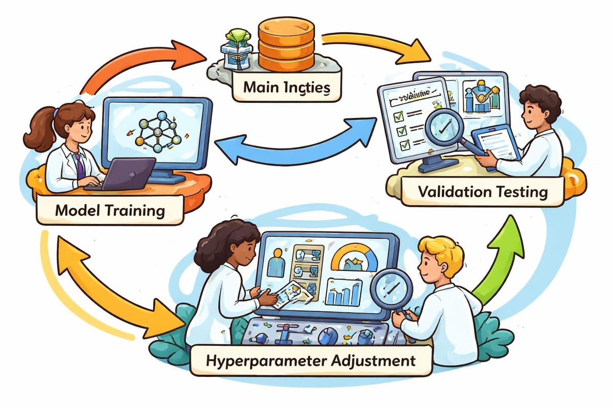 Machine learning training cycle