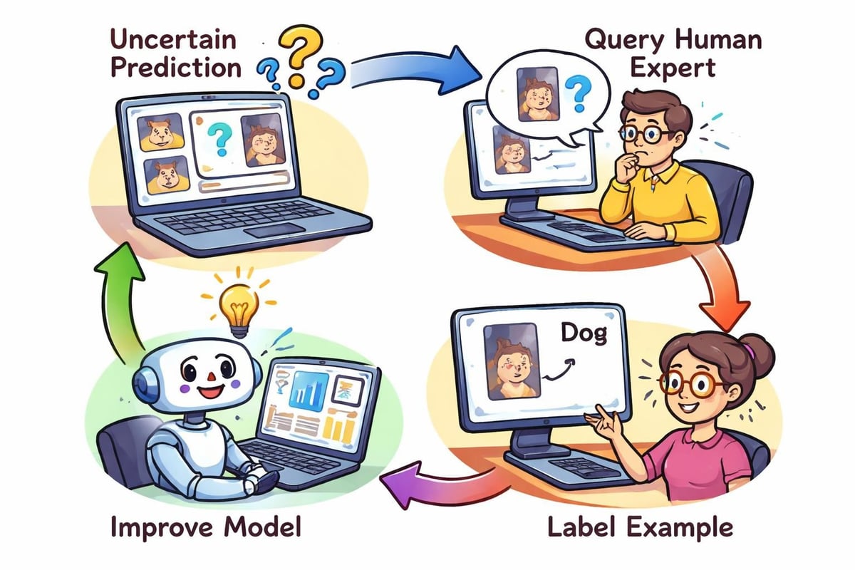 Active learning selection process
